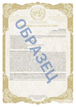 Образец Приложение к СТО 01.064.00220722.2-2020 Черниговка Сертификат СТО 01.064.00220722.2-2020 